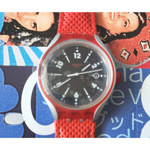 Swatch GO JUMP X-lite Aluminum watch YES4001 New in box papers and battery